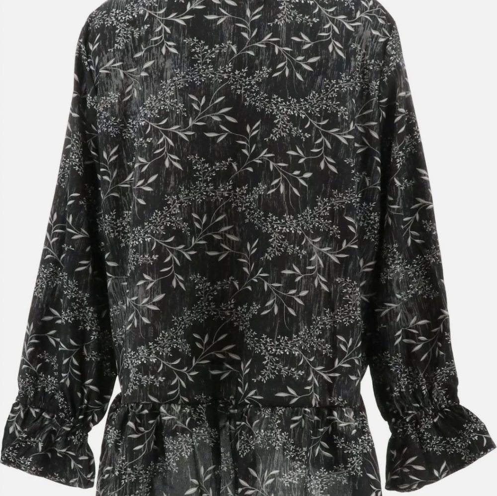 Labellum Embroidered Ruffle Blouse By Hillary Scott - Picture 3 of 4
